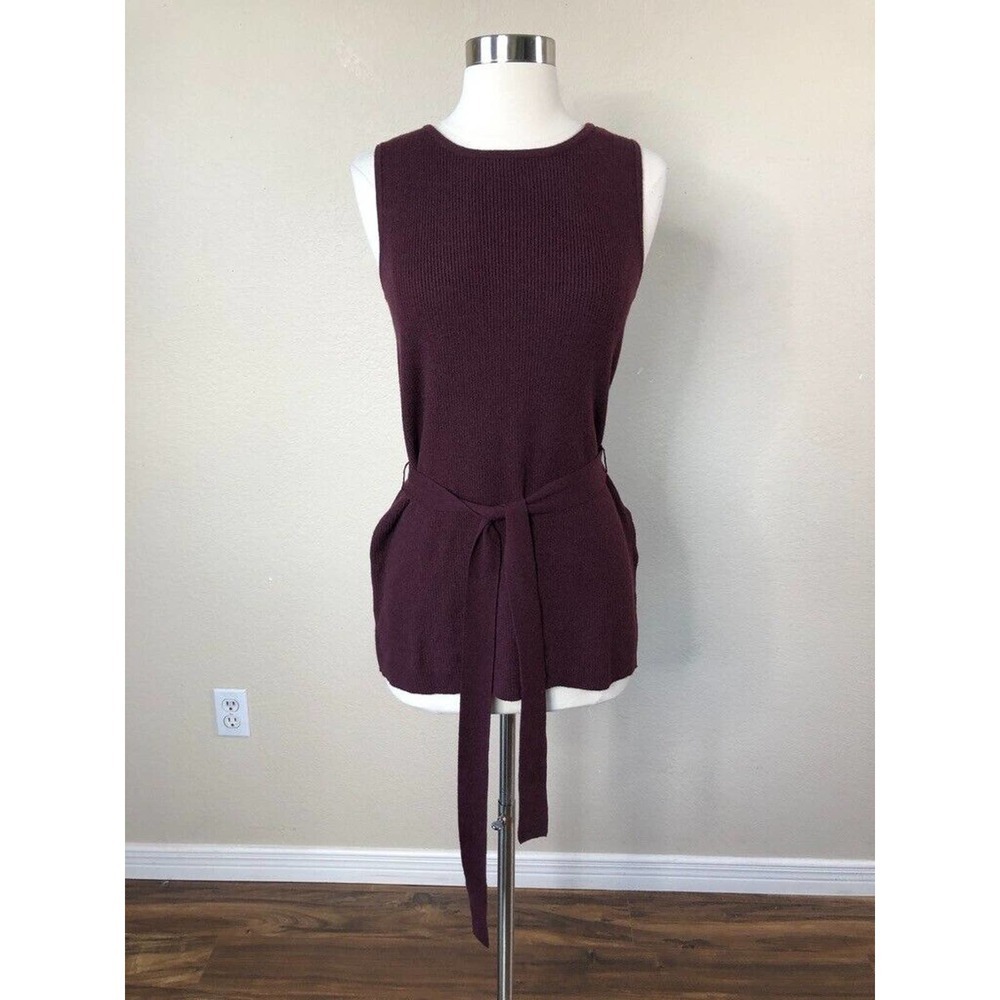 Knit Sleeveless Tank Top Sweater XS